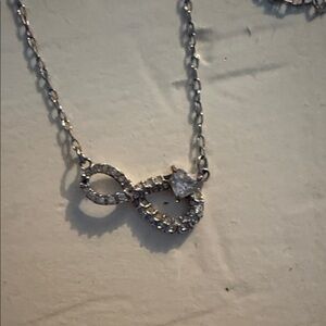 Elegant Silver Infinity Necklace